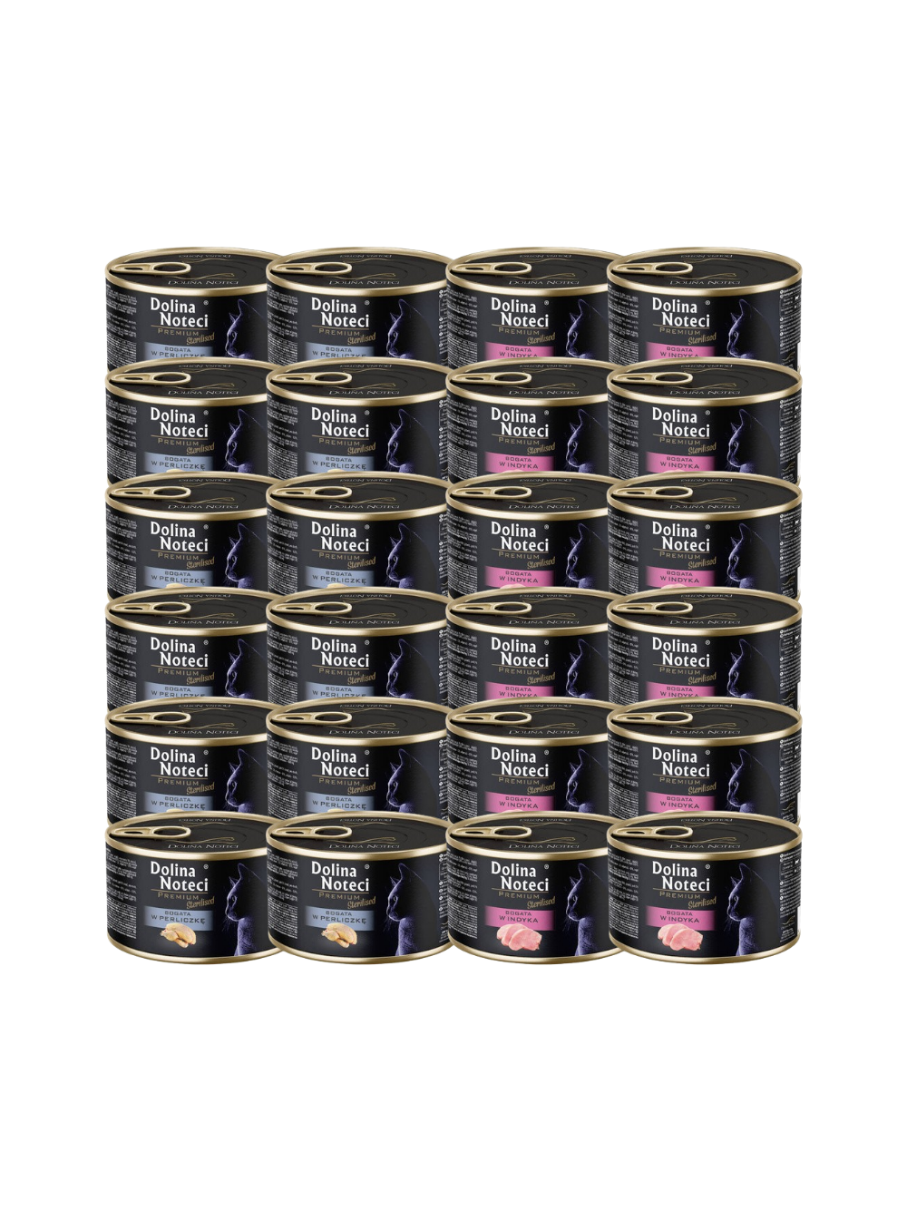DOLINA NOTECI Premium Sterilised dla kota MIX SMAKÓW 24X185g