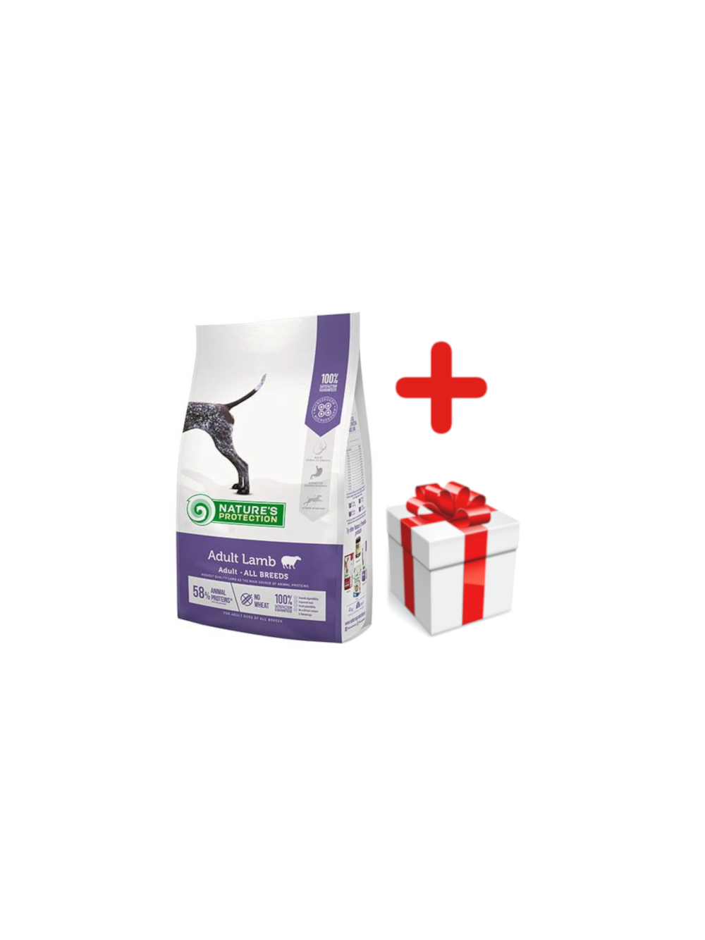 NATURES PROTECTION Lamb Adult 12kg + NIESPODZIANKA DLA PSA GRATIS