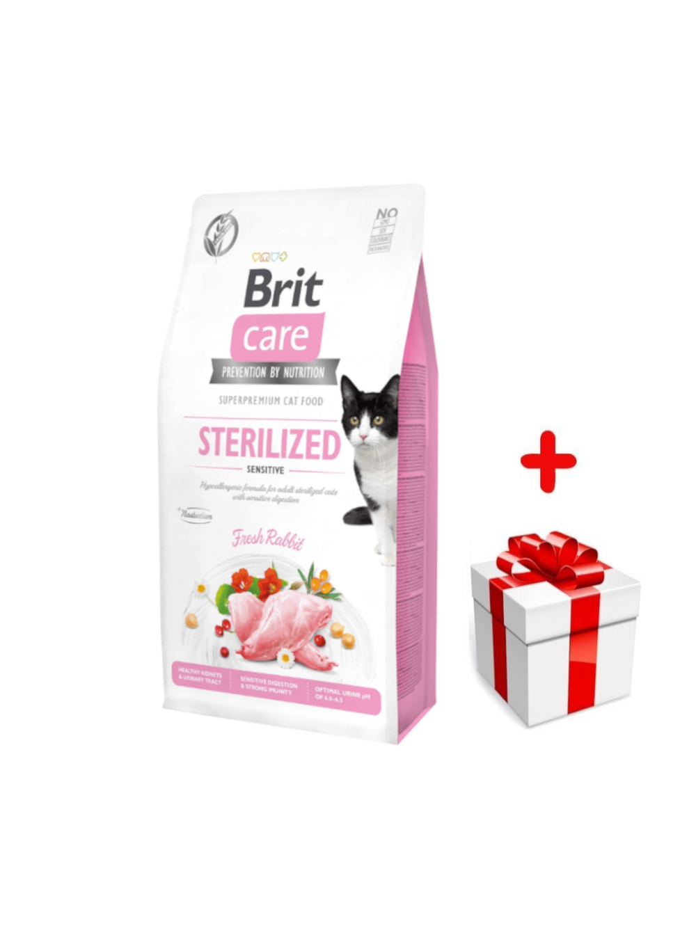 BRIT Care Cat  Grain-Free Sterilised Sensitive 7kg + niespodzianka dla kota GRATIS!