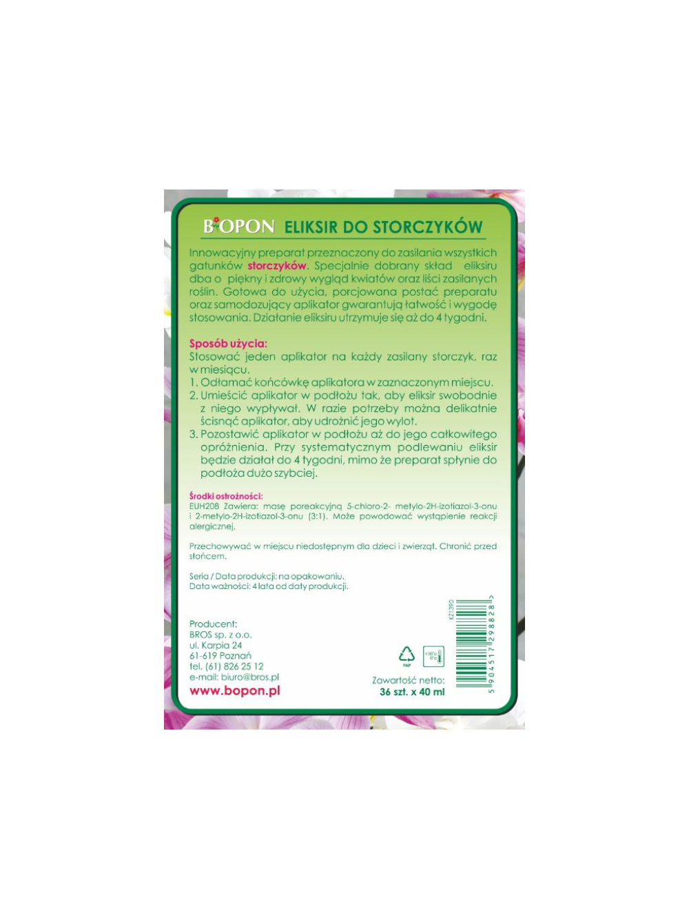 BIOPON Eliksir do storczyków 40 ml