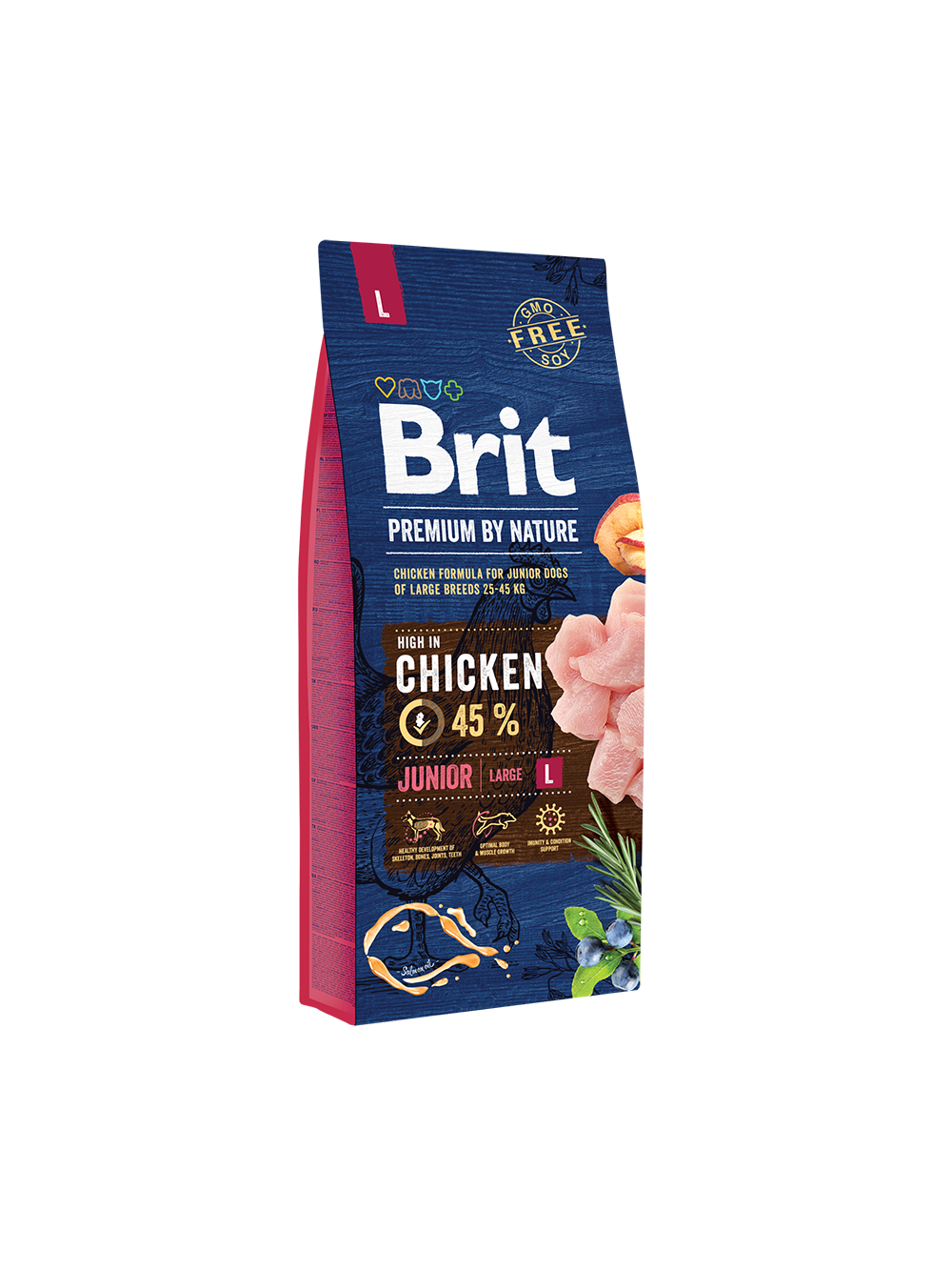BRIT Premium By Nature Junior L 15kg/Opakowanie uszkodzone (8109,8473)!!