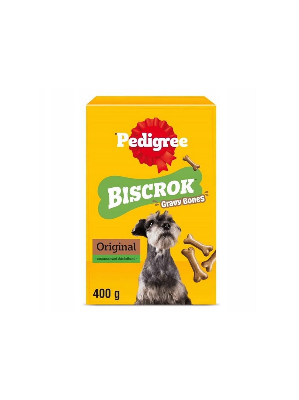 PEDIGREE Biscrok Gravy Bones przysmaki dla psa ciastka 400g