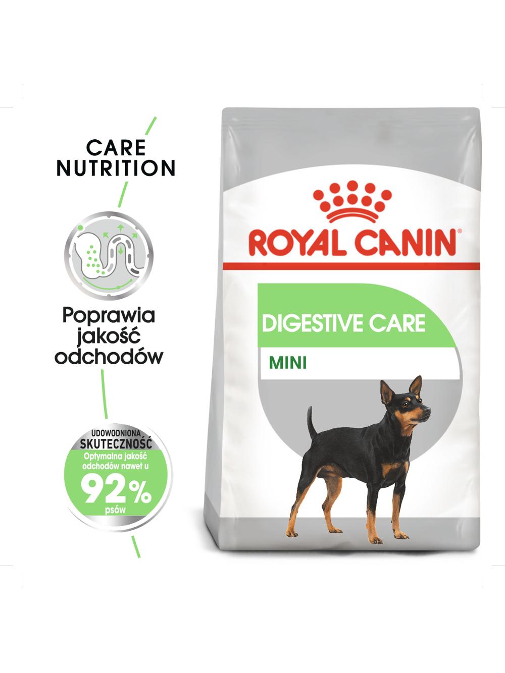 ROYAL CANIN CCN Mini Digestive Care 1kg karma sucha dla psów dorosłych, ras  małych o wrażliwym przewodzie pokarmowym