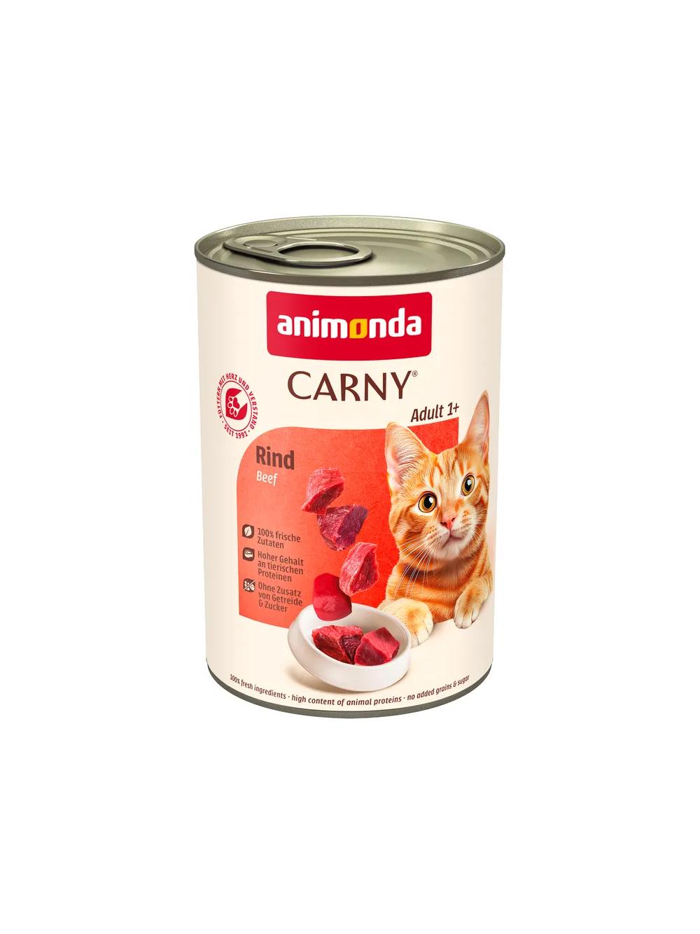 ANIMONDA Cat Carny Adult smak: wołowina 18x400g