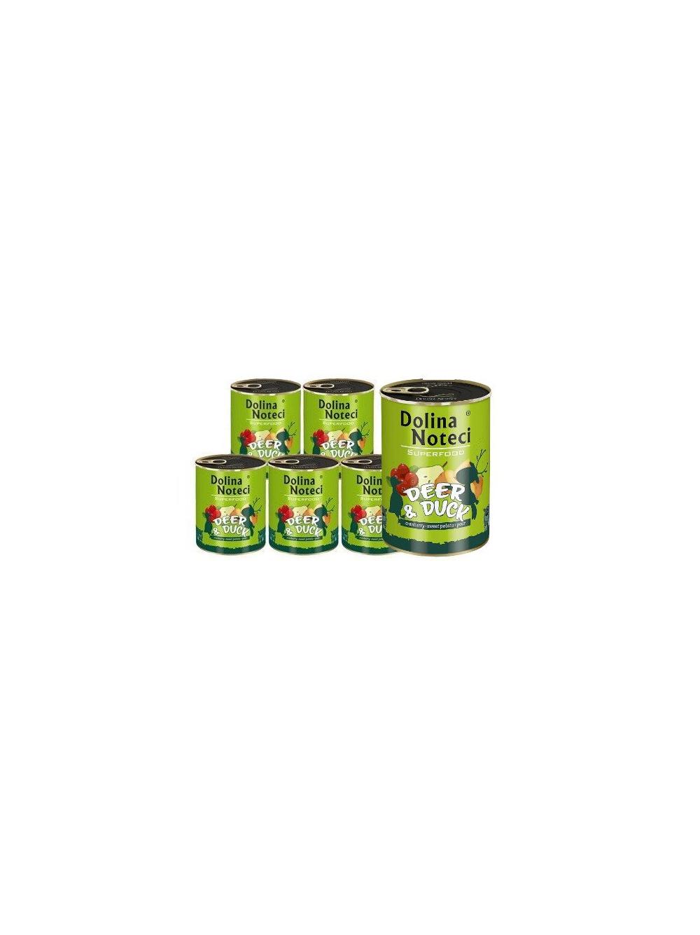 DOLINA NOTECI PREMIUM SUPERFOOD jeleń i kaczka 6x400g