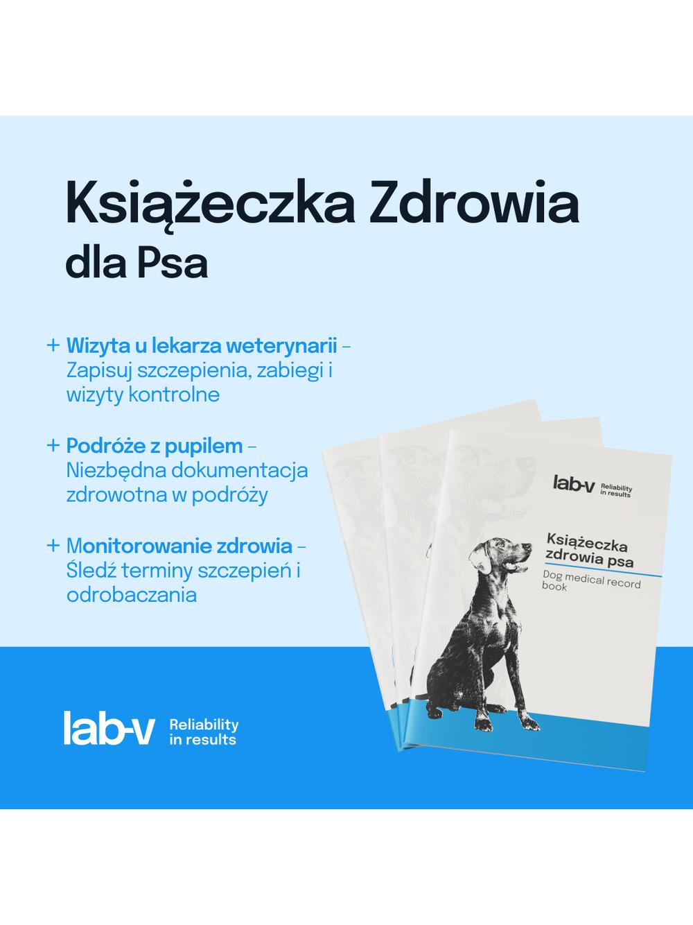Lab-v Książeczka zdrowia dla psa i szczeniaka