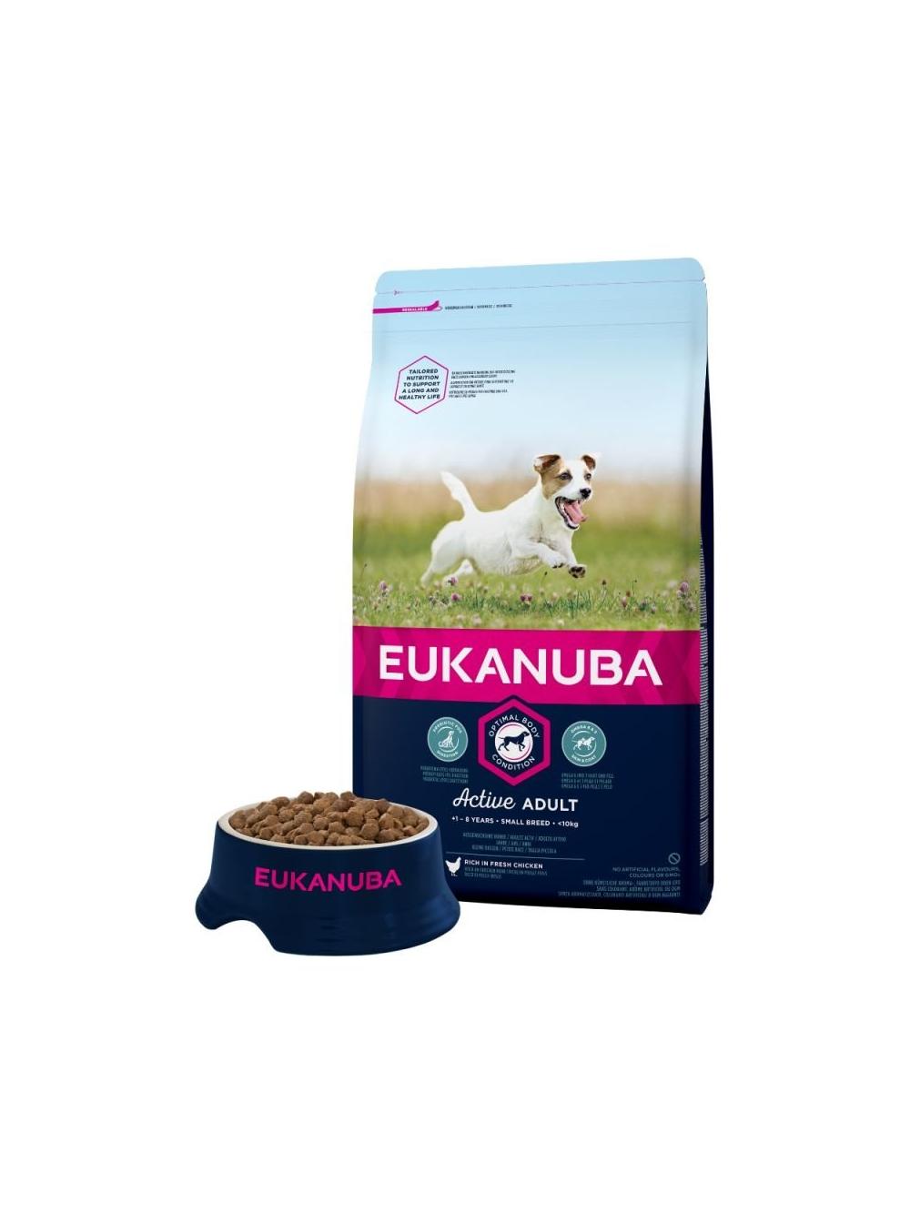 Eukanuba adult small breed chicken 15kg + niespodzianka dla psa GRATIS!