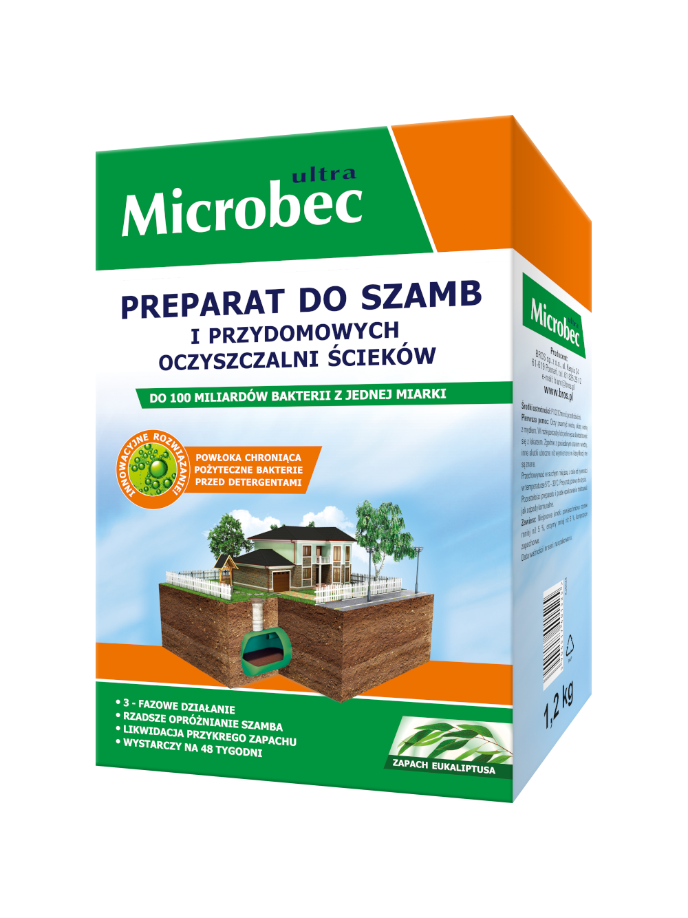 BROS MICROBEC 1,2 KG ULTRA EUKALIPTUS