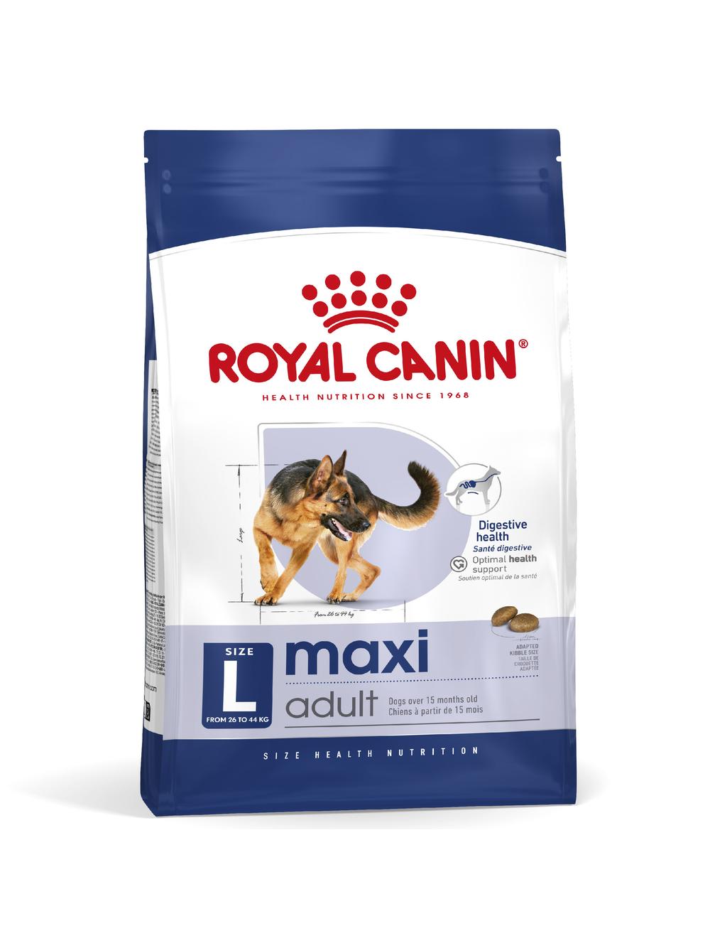 ROYAL CANIN Maxi Adult 4kg karma sucha dla psów dorosłych, do 5 roku życia, ras dużych + NIESPODZIANKA DLA PSA GRATIS!!