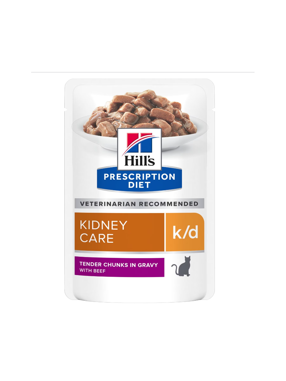 HILL'S PD Prescription Diet Feline k/d Kidney Care Wołowina 85g - saszetka