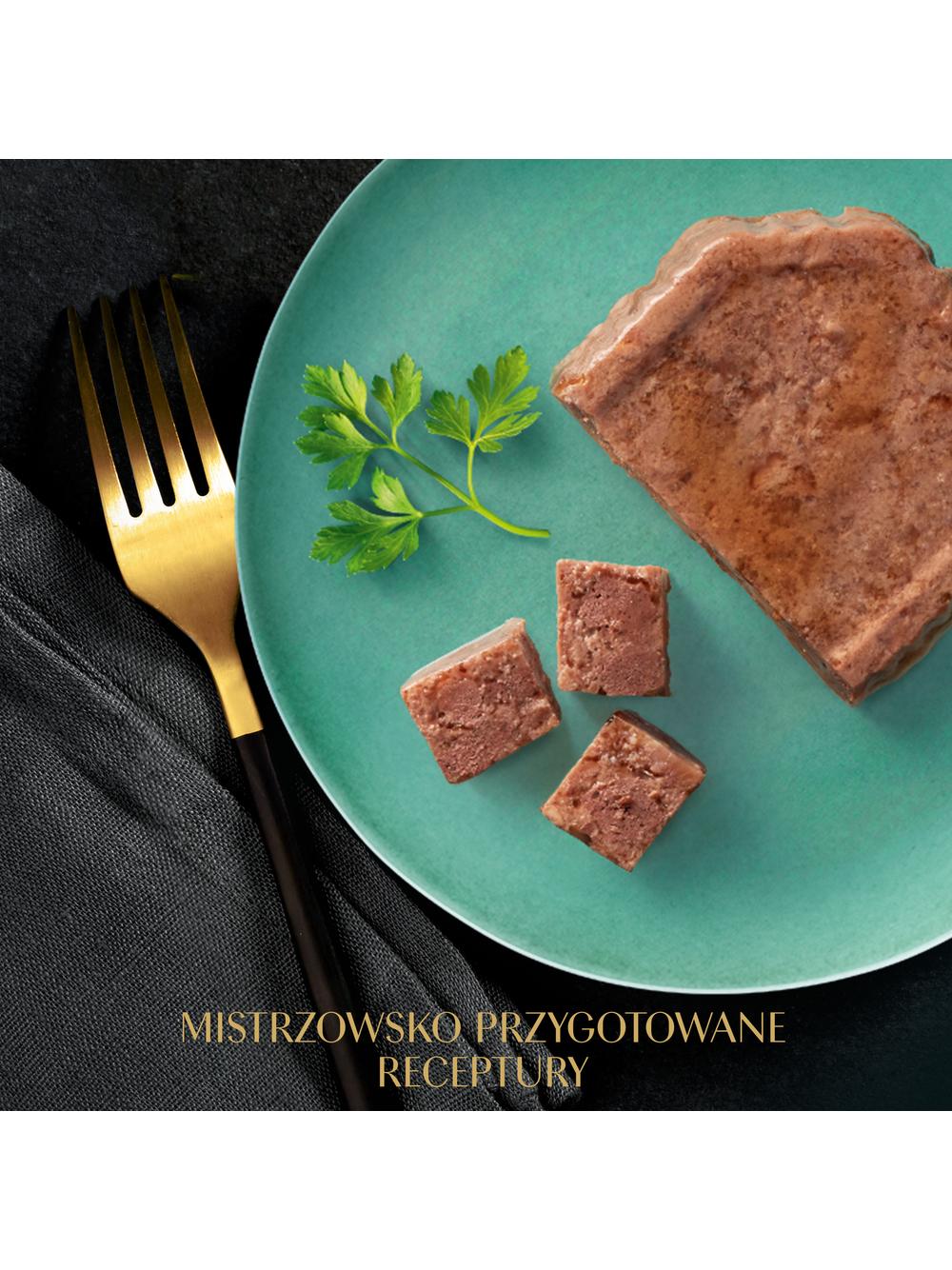 SHEBA Classics tacka 22x85 g – mokra karma pełnoporcjowa dla dorosłych kotów, z wołowiną, w terynie