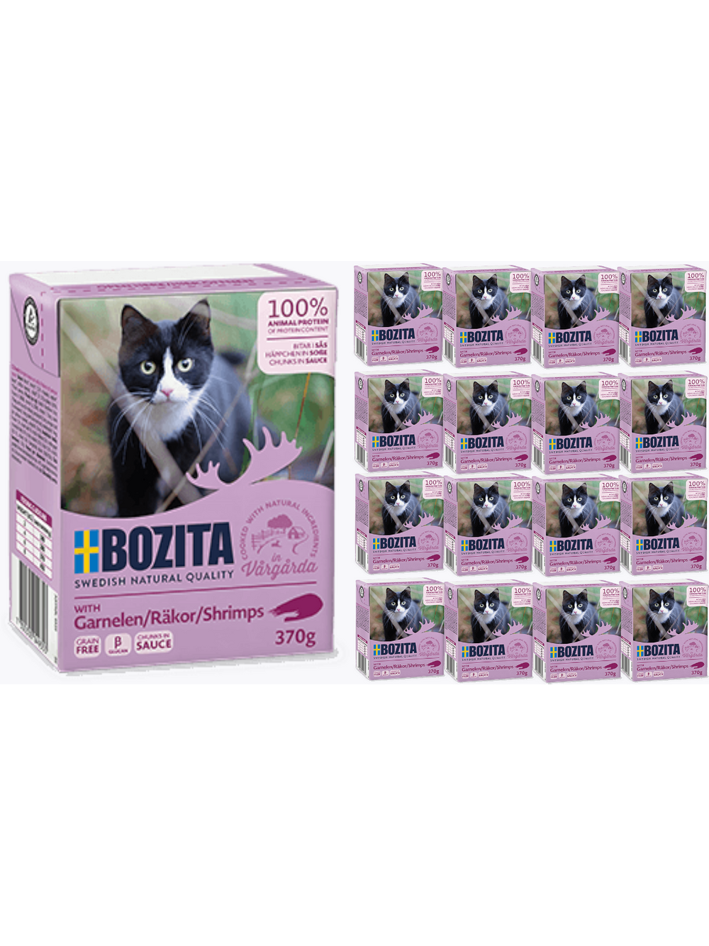 BOZITA Cat Krewetki W Sosie  16 x 370g