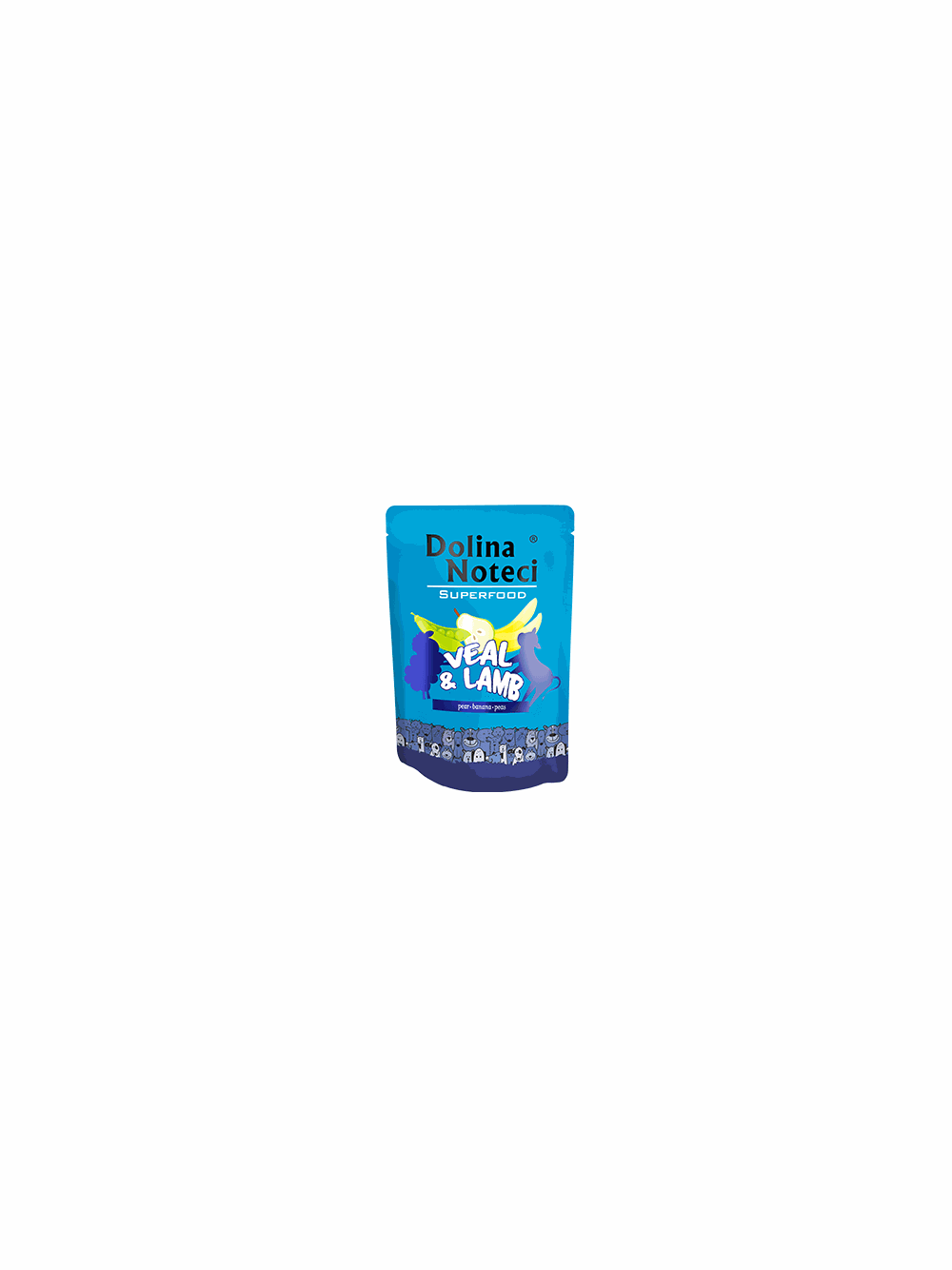 DOLINA NOTECI SUPERFOOD cielęcina i jagnięcina 10 x  300g - karma mokra dla psa
