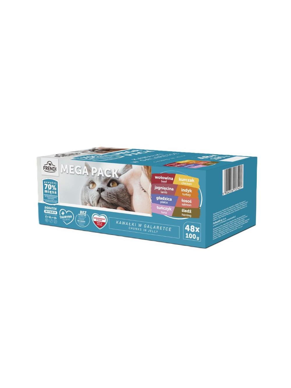 Frendi saszetki dla kota mięsno-rybne smaki w galaretce 48x100g