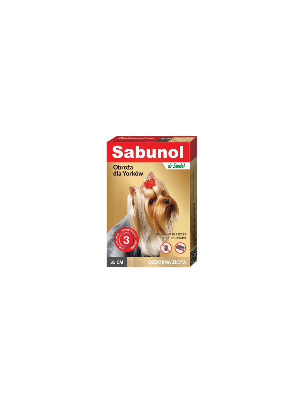 Sabunol - Obroża ozdobna złota 35cm
