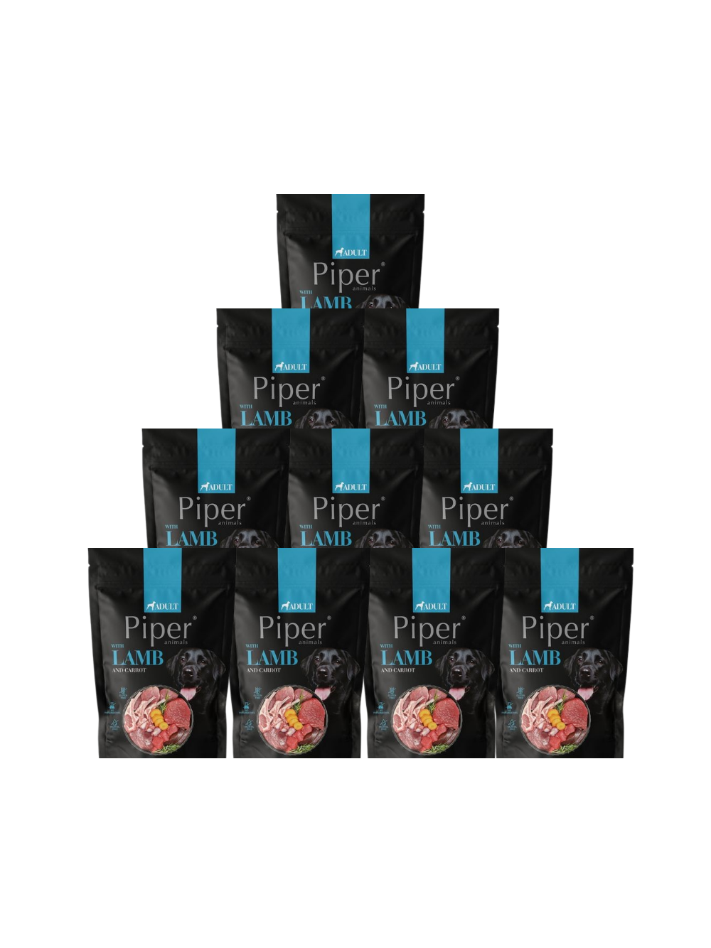DOLINA NOTECI Piper dla psa z jagnięciną marchewką 10x 500g