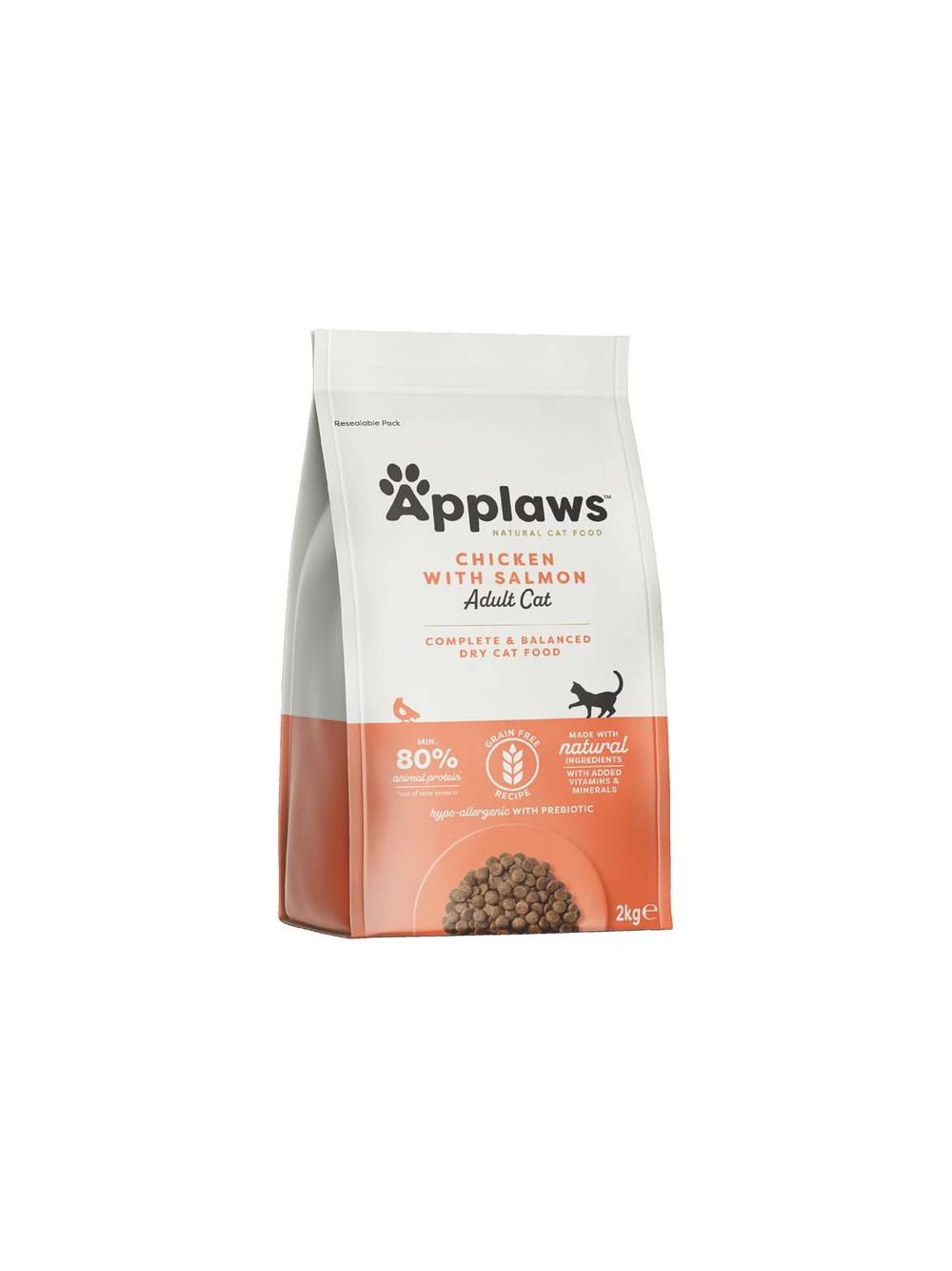 Applaws Adult Chicken with Extra Salmon Sucha Karma dla kota 2kg
