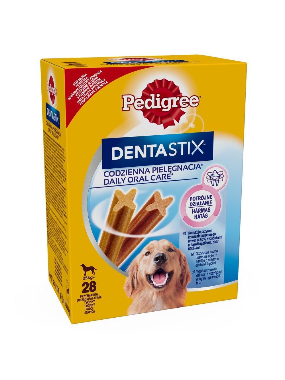 PEDIGREE DentaStix (duże rasy) przysmak dentystyczny dla psów 28 szt. - 4x270g