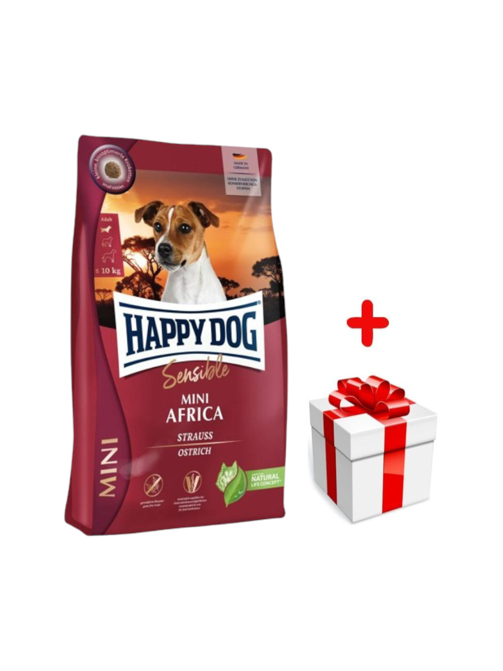 Happy Dog Mini Africa 4 kg + niespodzianka dla psa GRATIS!
