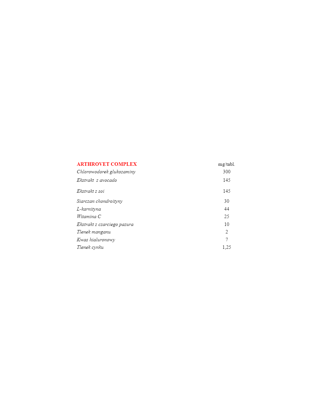 VETEXPERT Arthrovet Complex 90 tabletek