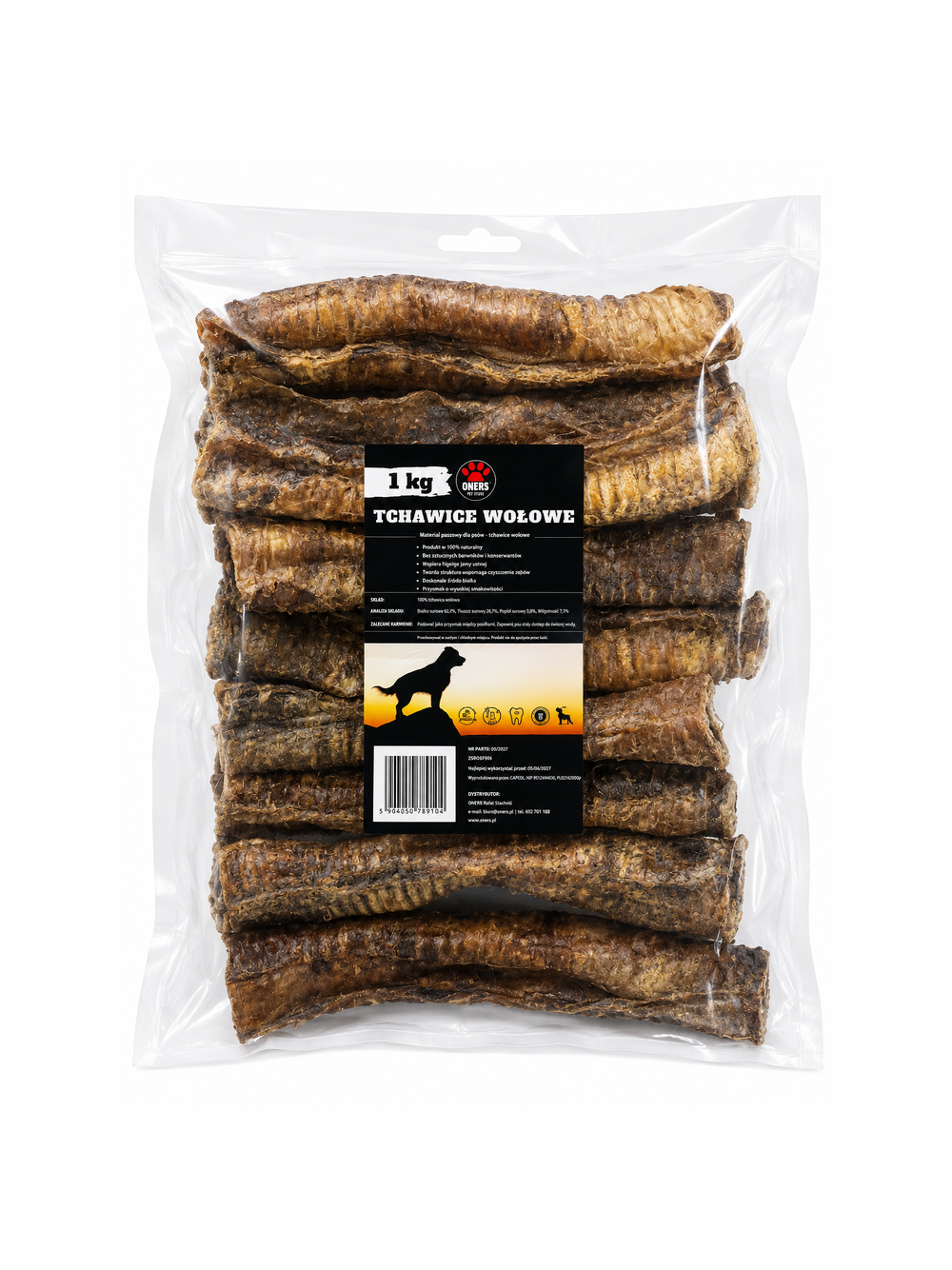 ONERS TCHAWICE WOŁOWE 1kg (KWAŁKI 30cm)