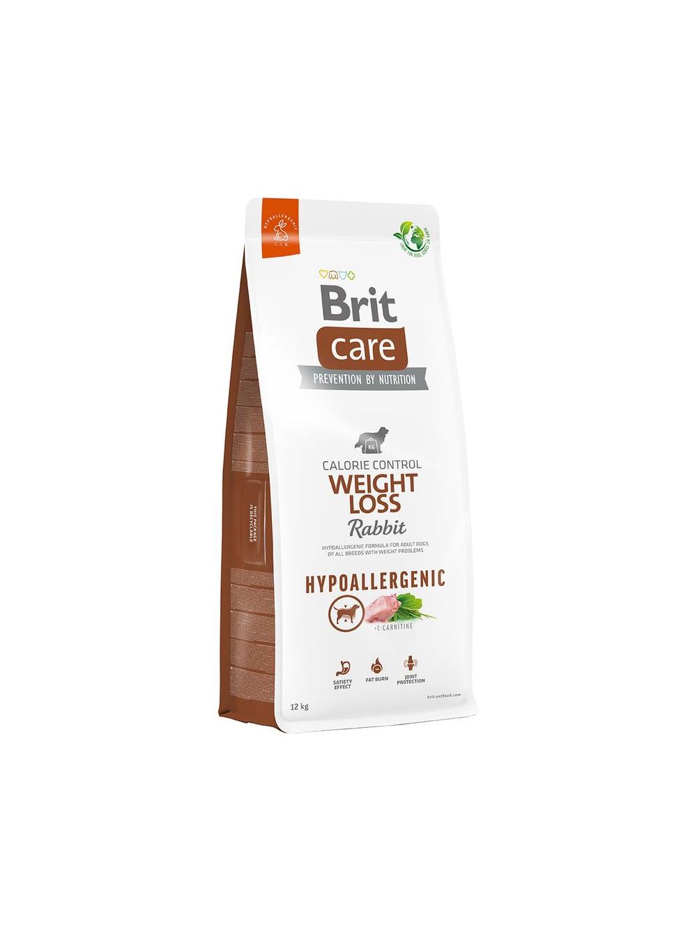 BRIT CARE Dog Hypoallergenic  Weight Loss Rabbit 11kg / Opakowanie uszkodzone (9367) !!!