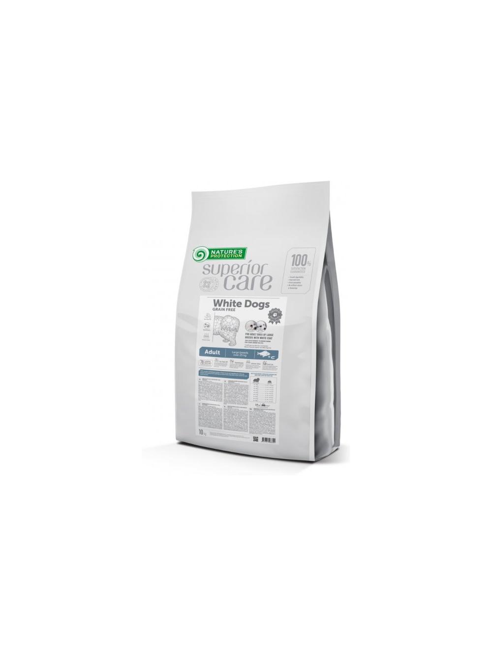 NATURES PROTECTION Superior Care Grain Free White Fish Adult Large Breeds 10kg/ Opakowanie uszkodzone (8831) !!!
