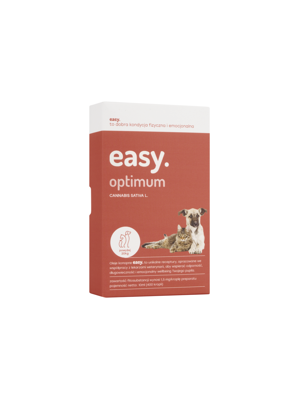 Easy. Olej konopny dla psów i kotów Optimum do 20kg