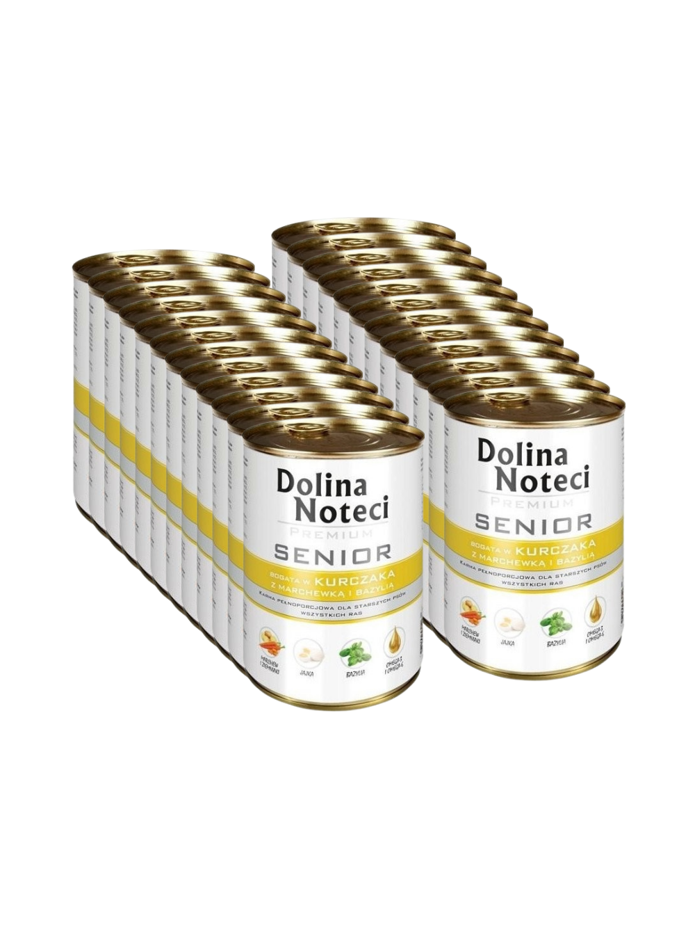 Dolina Noteci PREMIUM Senior Kurczak z marchewką i bazylią 24x400g