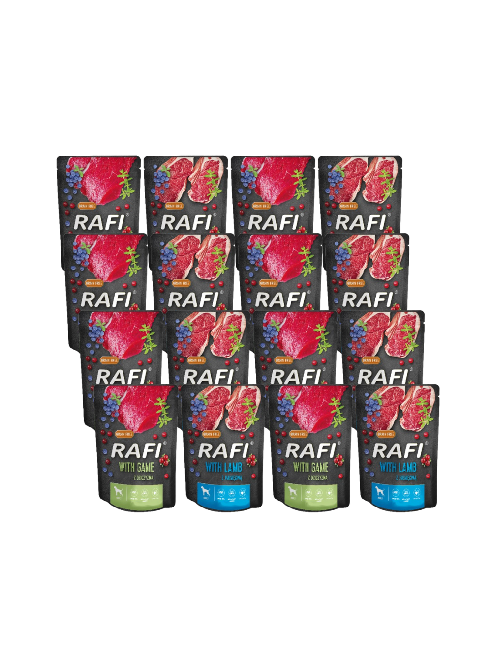 RAFI dla psa mix smaków 16x300g