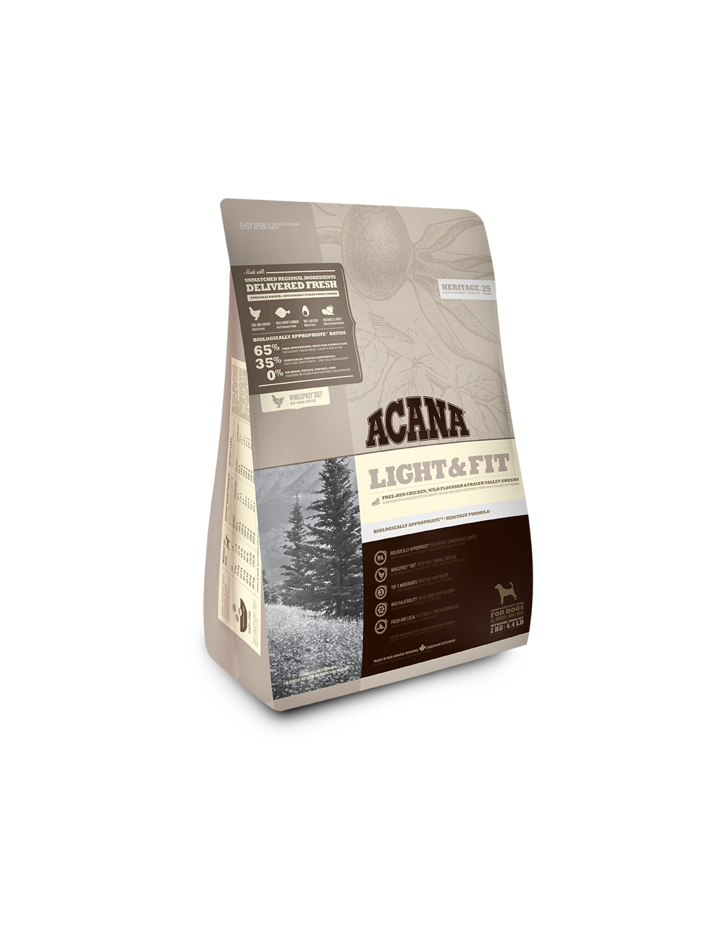 ACANA Light & Fit Dog 2kg + niespodzianka dla psa GRATIS!