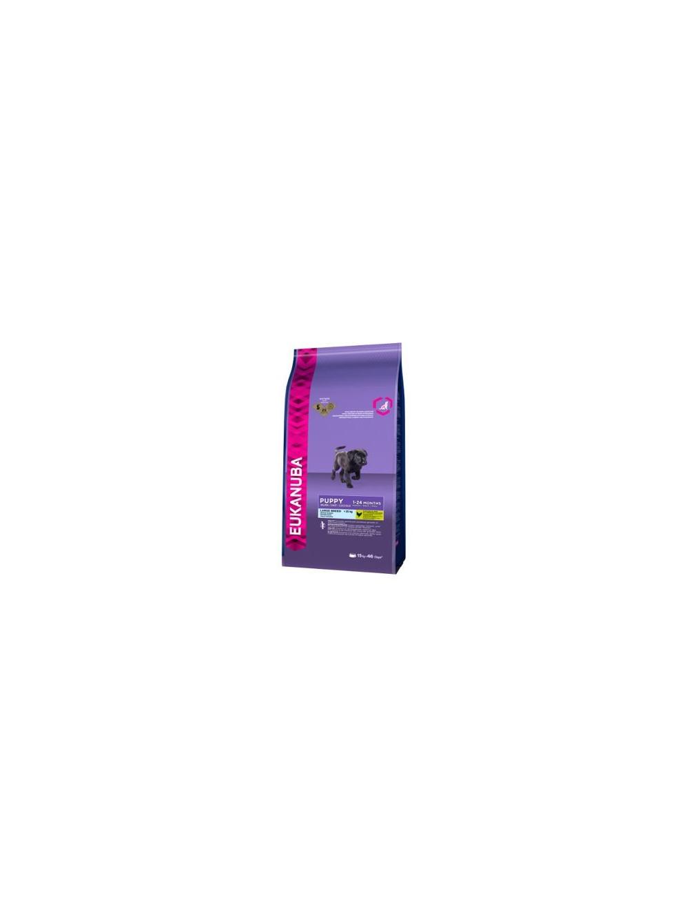 Eukanuba puppy&junior large breed 15kg +  niespodzianka dla psa GRATIS!