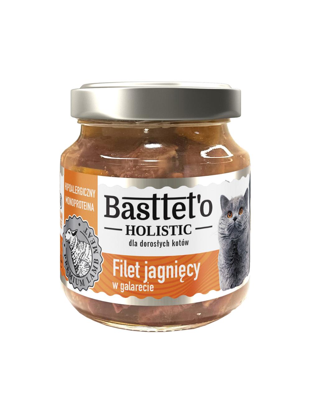 Basttet'o Holistic filet jagnięcy w galarecie dla kotów 130g