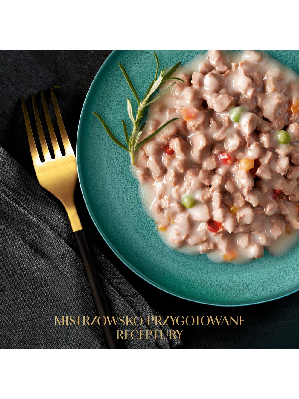 SHEBA Sauce Collection tacka 22x85 g – mokra karma pełnoporcjowa dla dorosłych kotów, frykasy z indykiem i warzywami, w sosie