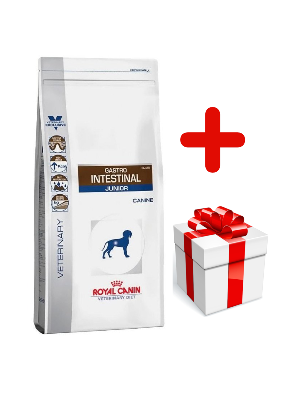 ROYAL CANIN Gastro Intestinal Junior GIJ29 10kg  + niespodzianka dla psa GRATIS