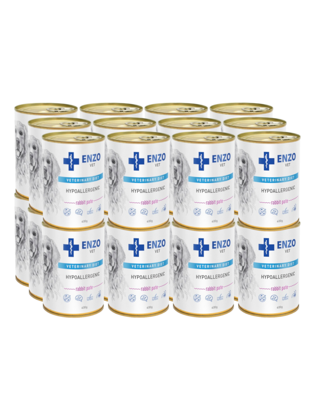 ENZO VET Hypoallergenic dieta hypoallergiczna z królikiem dla psów 24x400g