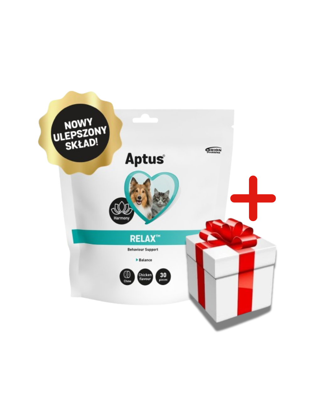 Aptus-Relax kęsy 30 sztuk + NIESPODZIANKA DLA KOTA GRATIS!!