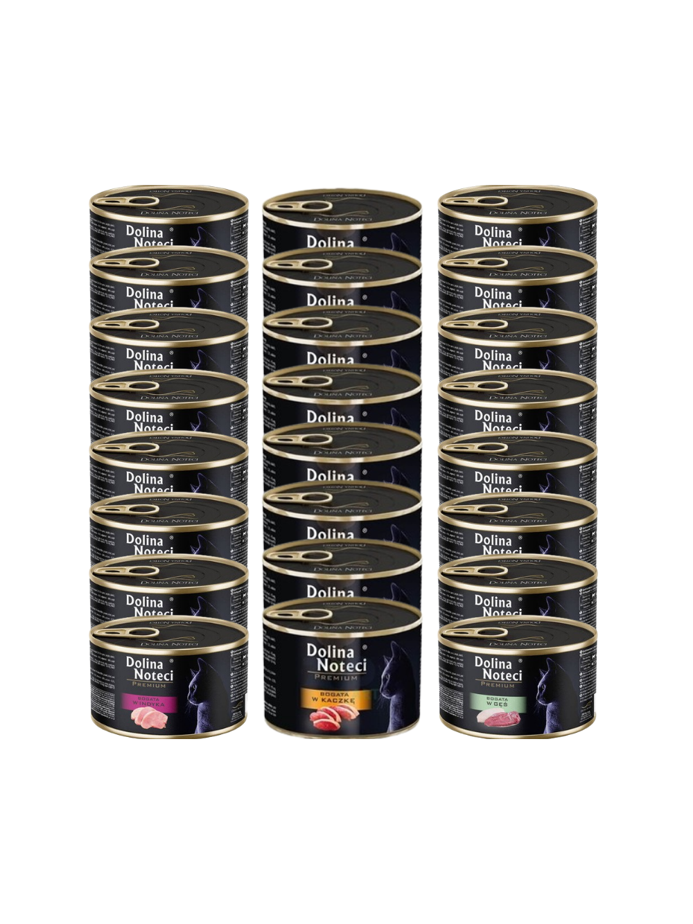 Dolina Noteci Premium  dla kota MIX DROBIOWYCH SMAKÓW 24x185g
