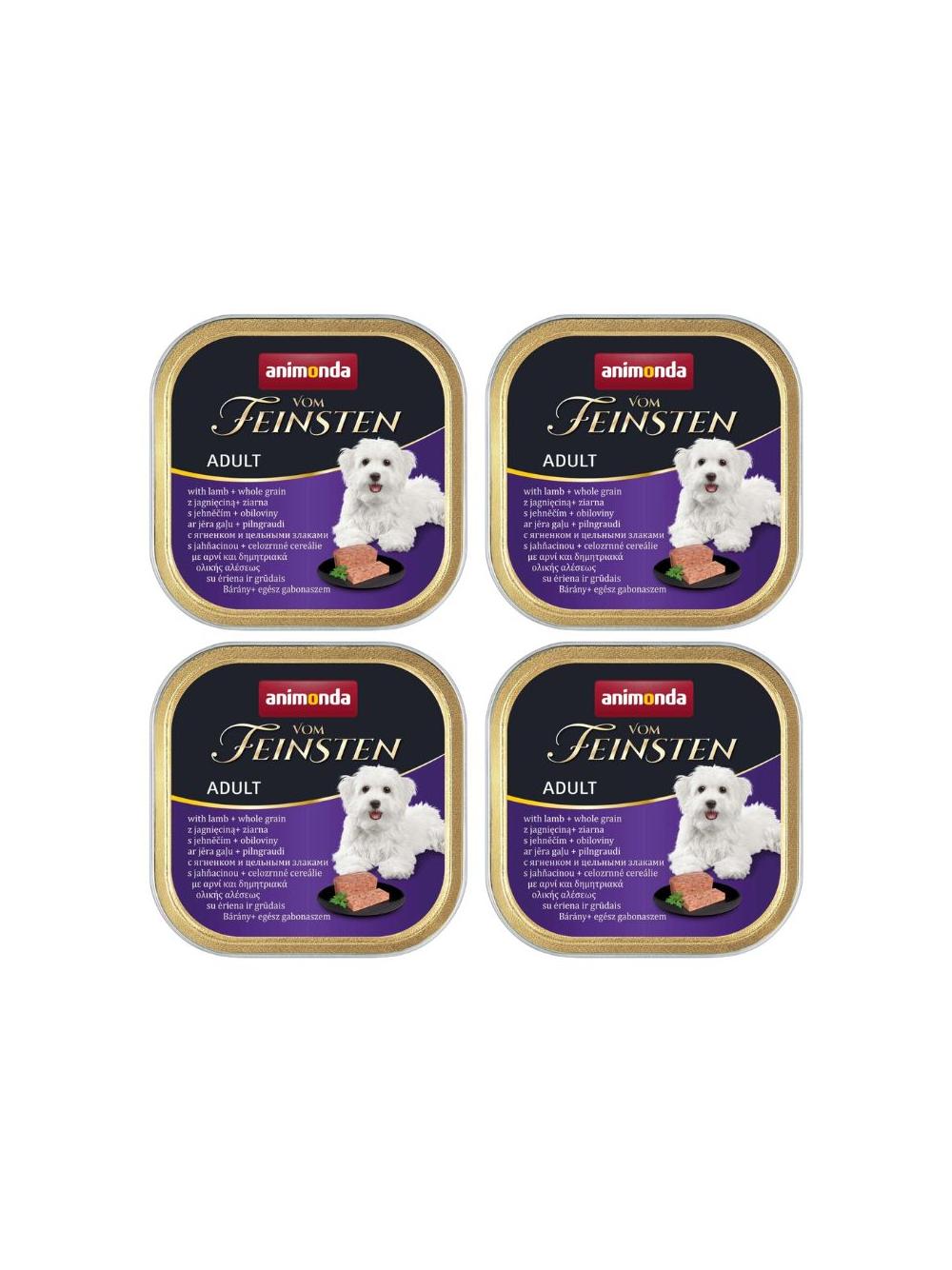 ANIMONDA Dog Vom Feinsten Adult smak: jagnięcina z pełnymi ziarnami 6 x 150g