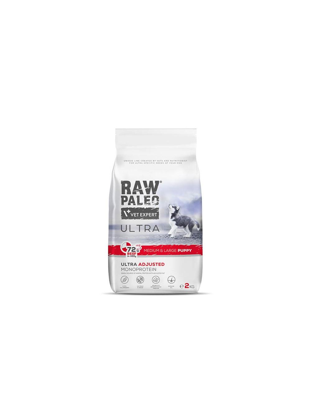 Vetexpert Raw Paleo Ultra Beef Puppy Medium/Large 2kg