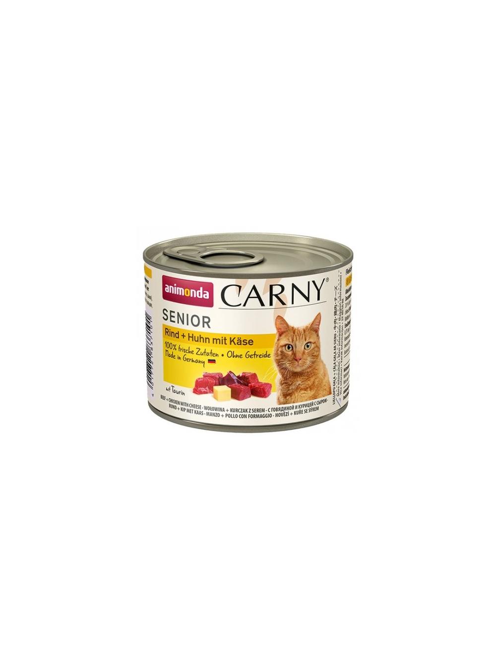 ANIMONDA Cat Carny Senior smak: kurczak z serem 24x200g