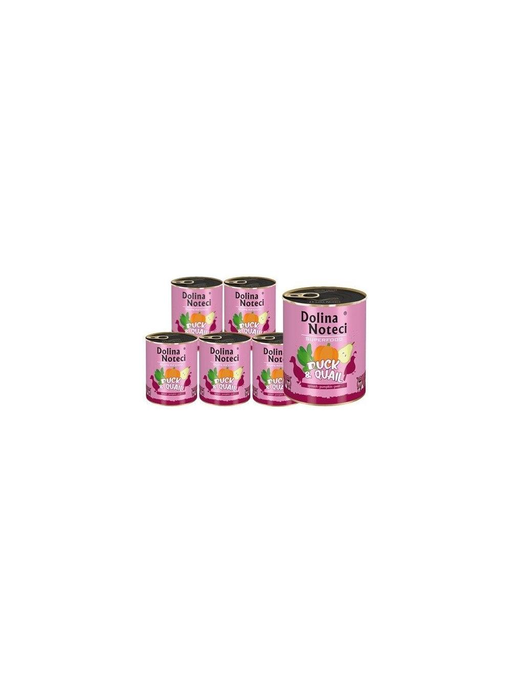 DOLINA NOTECI PREMIUM SUPERFOOD kaczka i przepiórka 6x800g