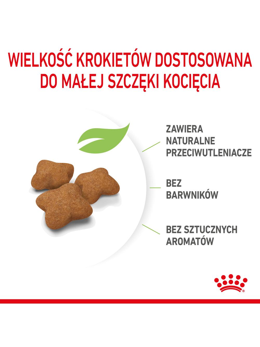 ROYAL CANIN  Kitten Sterilised 2kg karma sucha dla kociąt od 6 do 12 miesiąca życia, sterylizowanych + Royal Canin piłka dla kota GRATIS!!