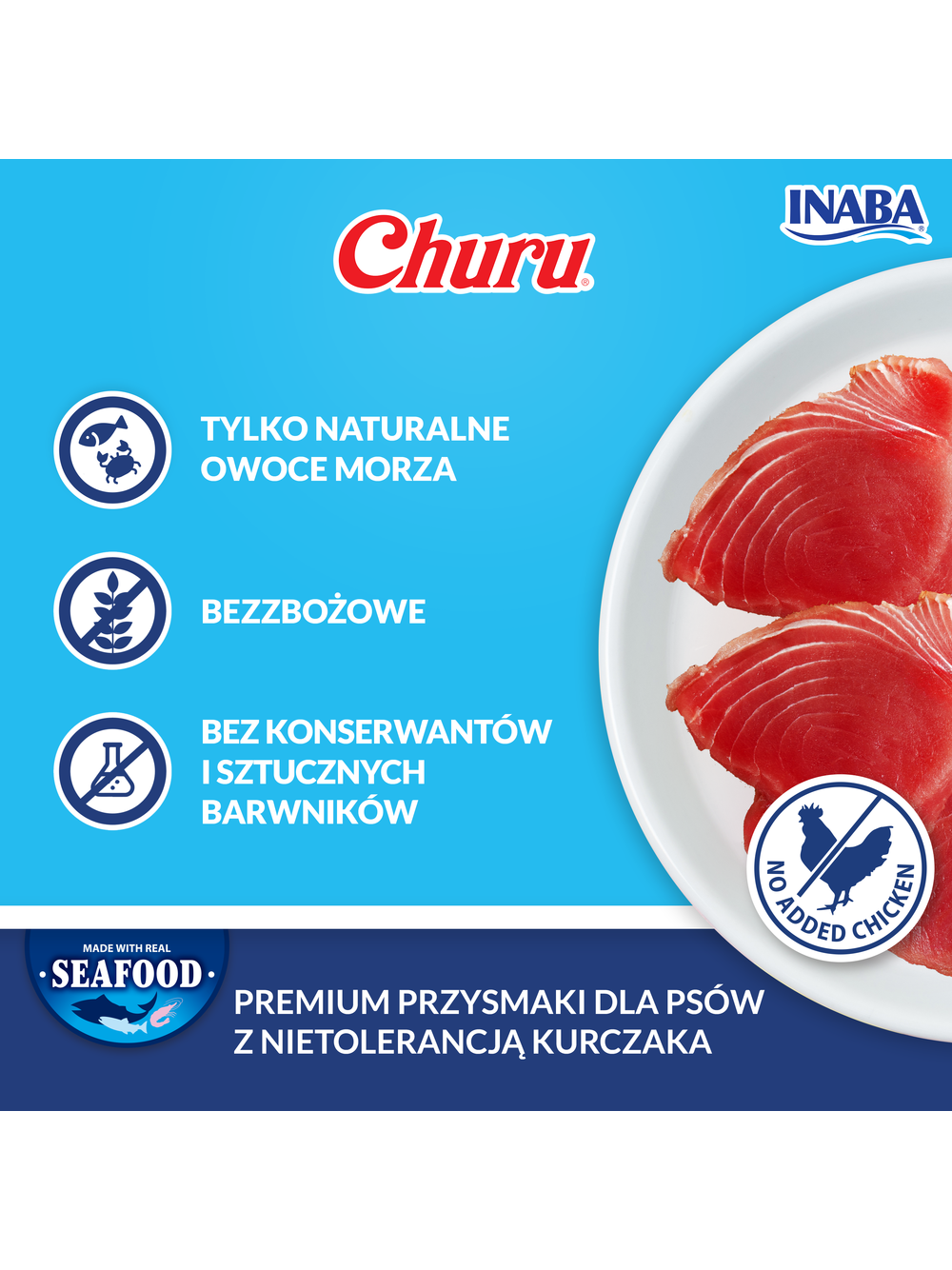 INABA Dog Churu (fish based) Tuna Recipe 4x14g (56g)