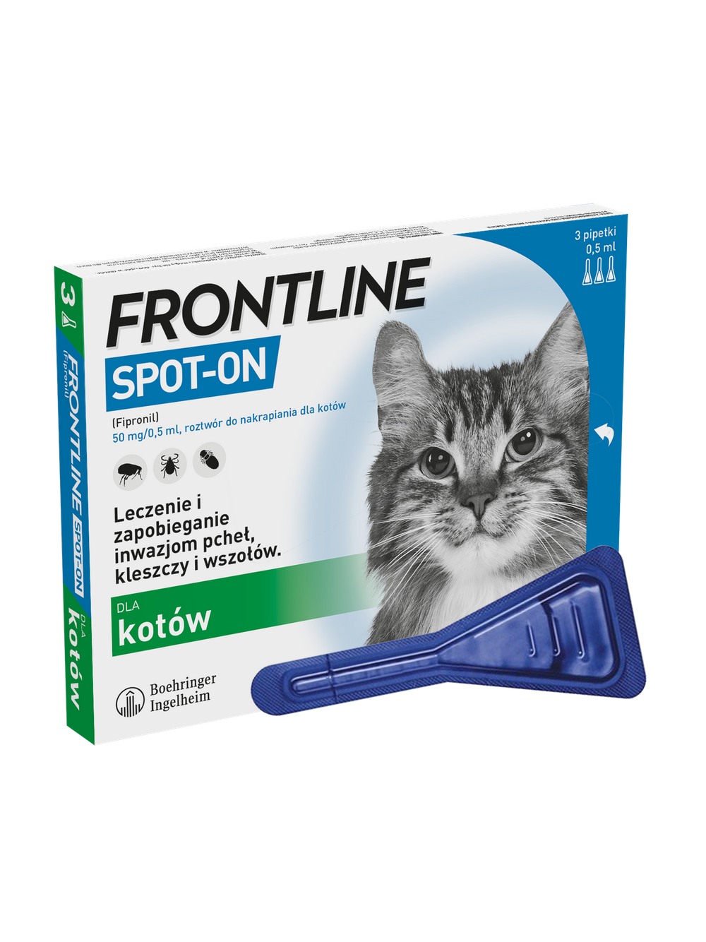 Frontline Spot On Kot dla kotów 3 x 0.5 ml