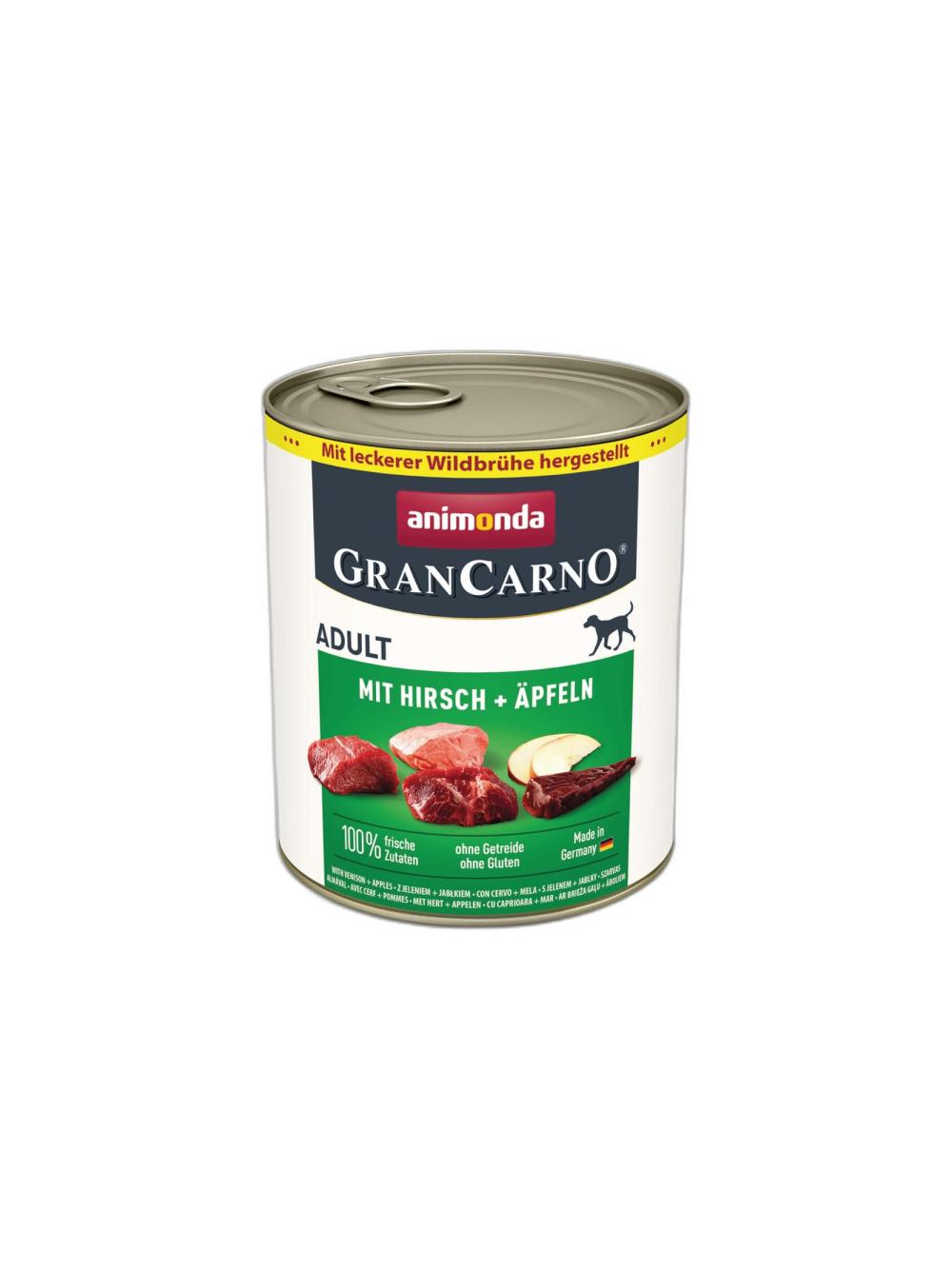 ANIMONDA GranCarno Adult Dog smak: Jeleń + jabłko 800g