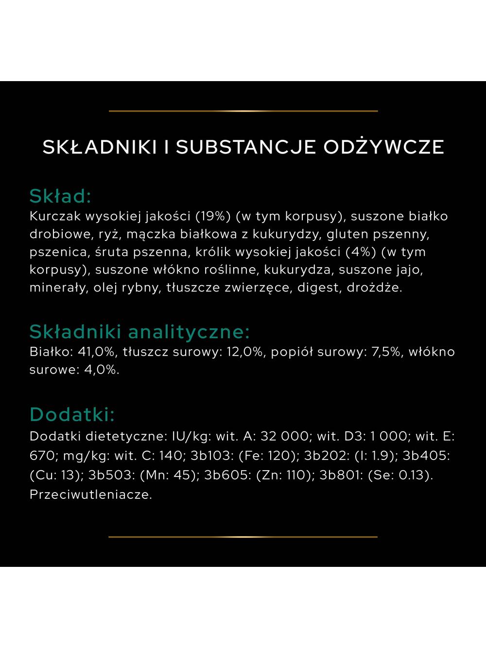 PRO PLAN Sterilised Renal Plus Karma dla kotów bogata w królika 1,5kg