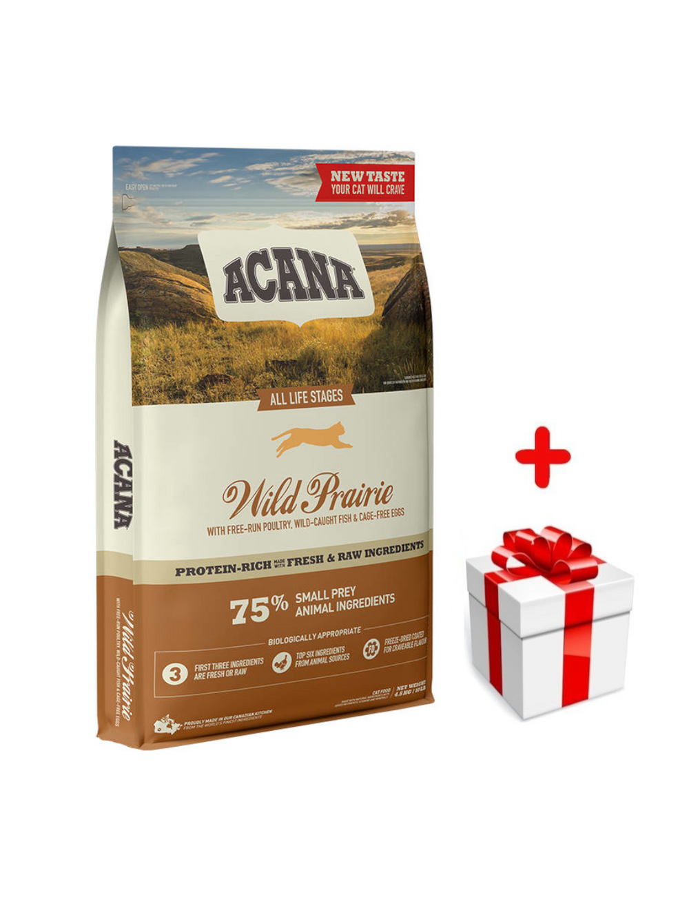 ACANA Wild Prairie Cat 4,5kg + niespodzianka dla kota GRATIS!
