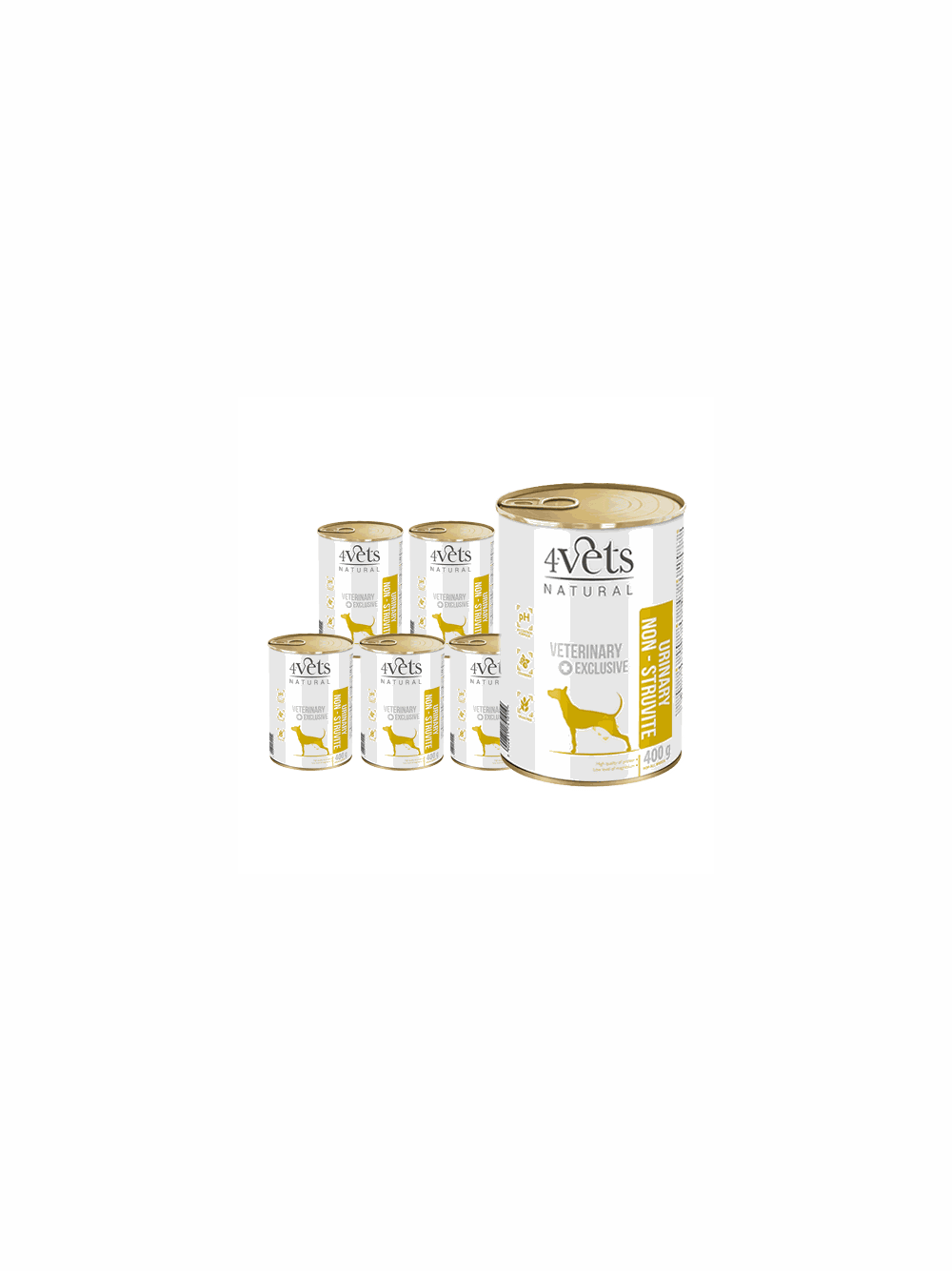4Vets Dog Urinary Non-struvite 6x400g