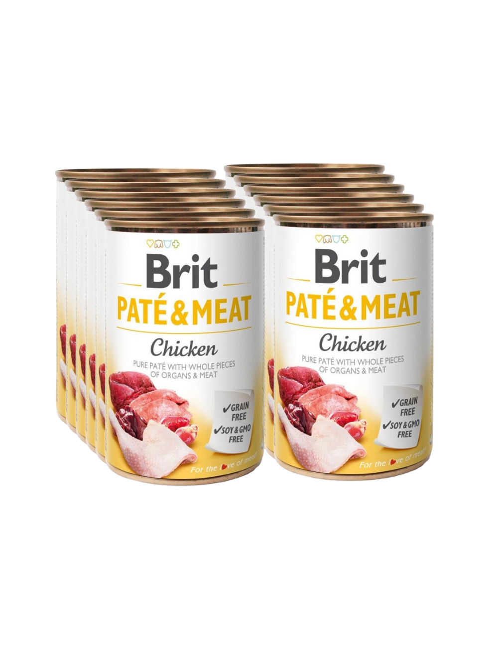 BRIT PATE & MEAT CHICKEN 12x400g